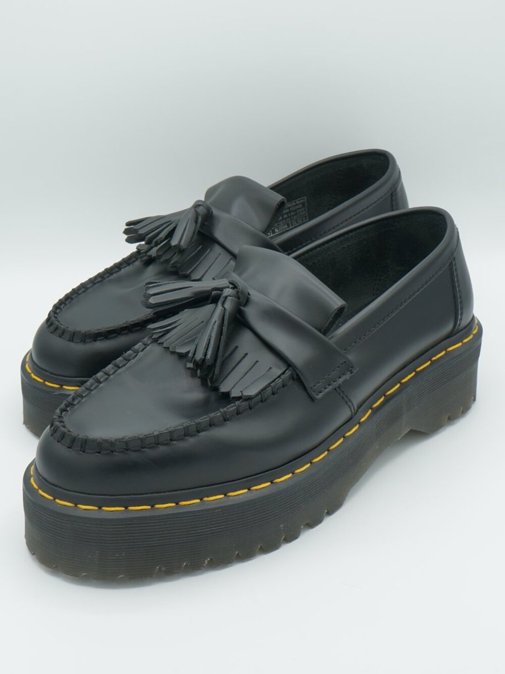 Dr. Martens Adrian Quad Platform Tassel Loafers Smooth Leather Women's Size 9